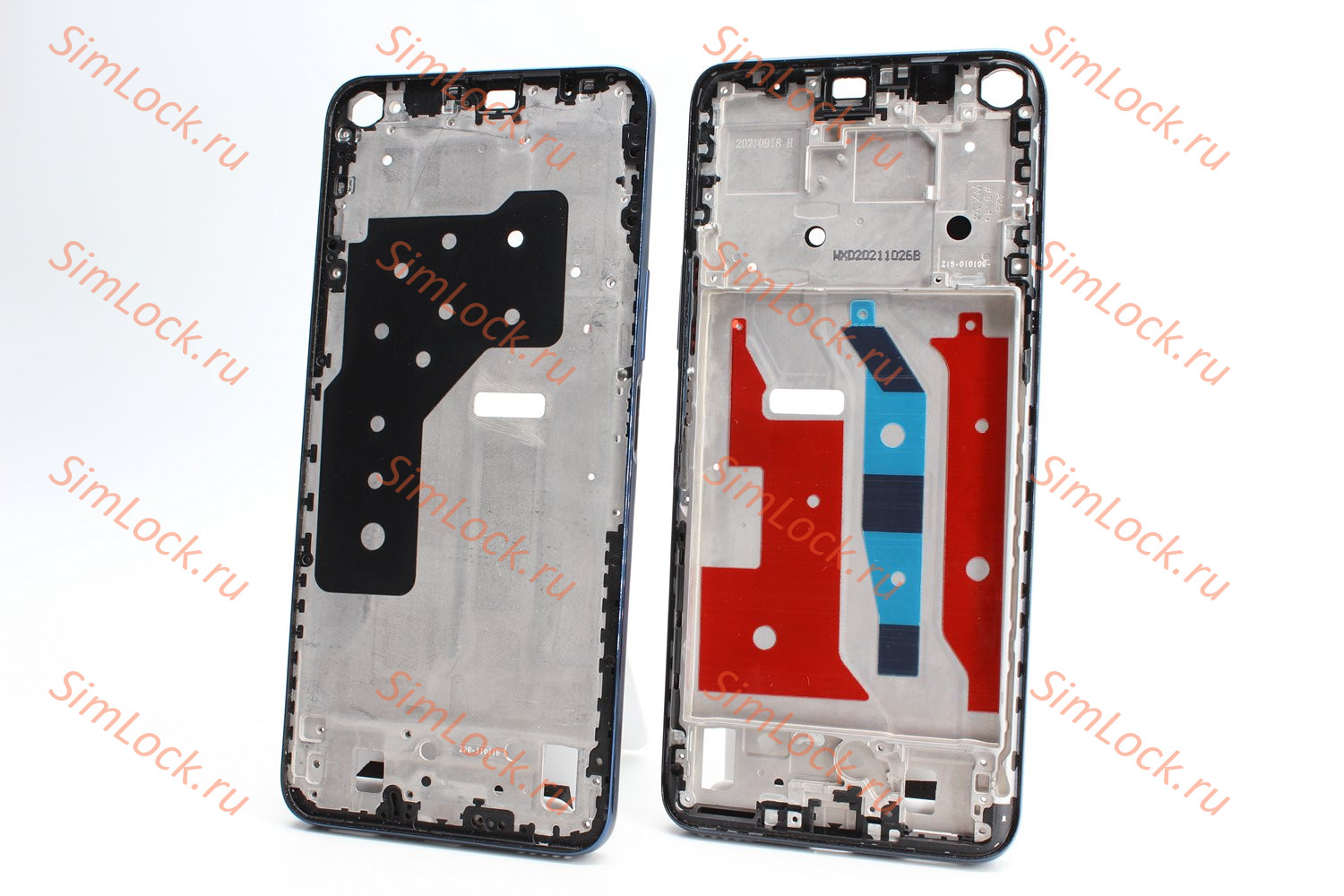 Рамка дисплея Honor 50 Lite (NTN-LX1), синий, оригинал