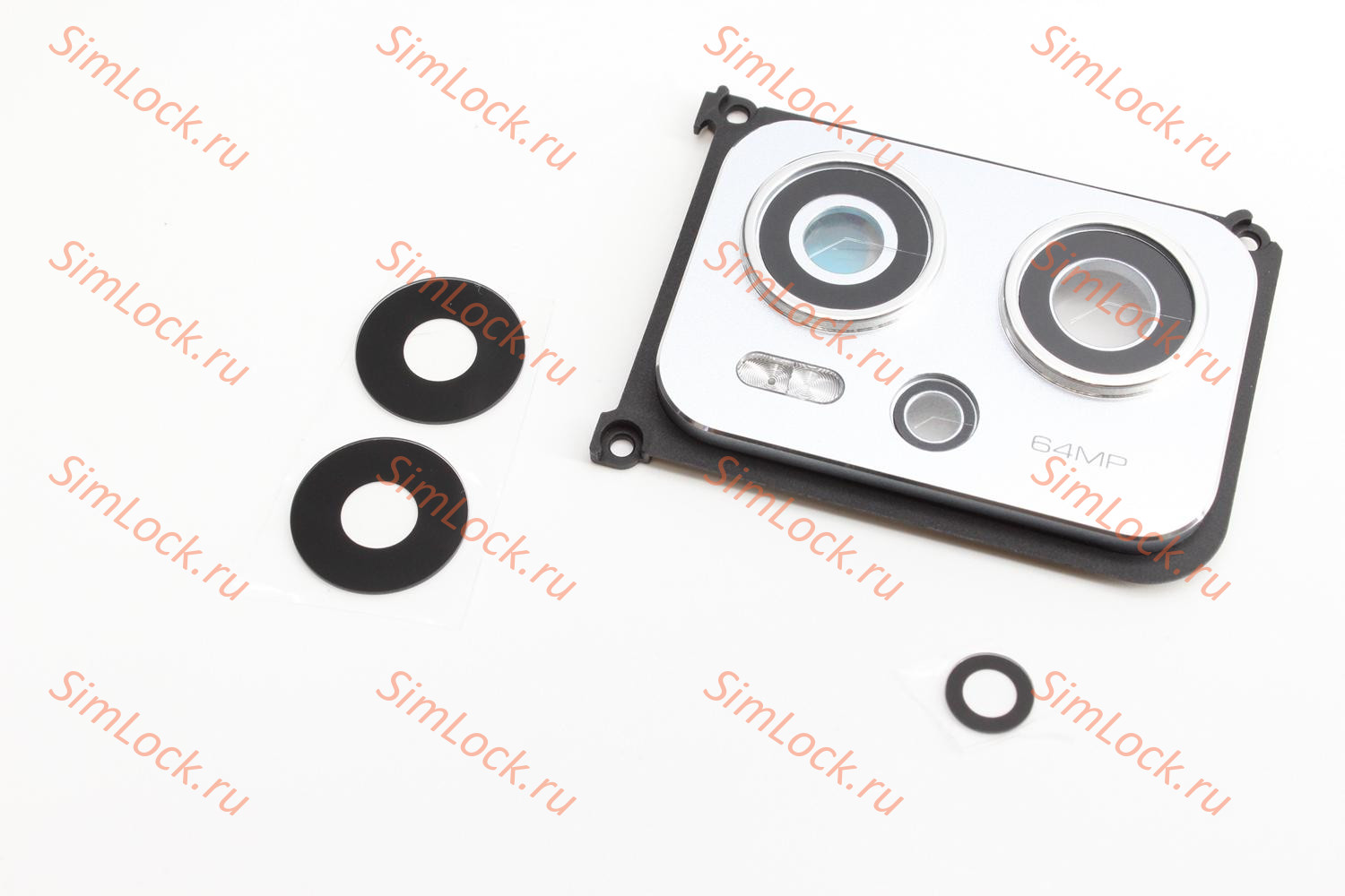 Стекло камеры Xiaomi Poco X4 GT (22041216G), с серебристой рамкой