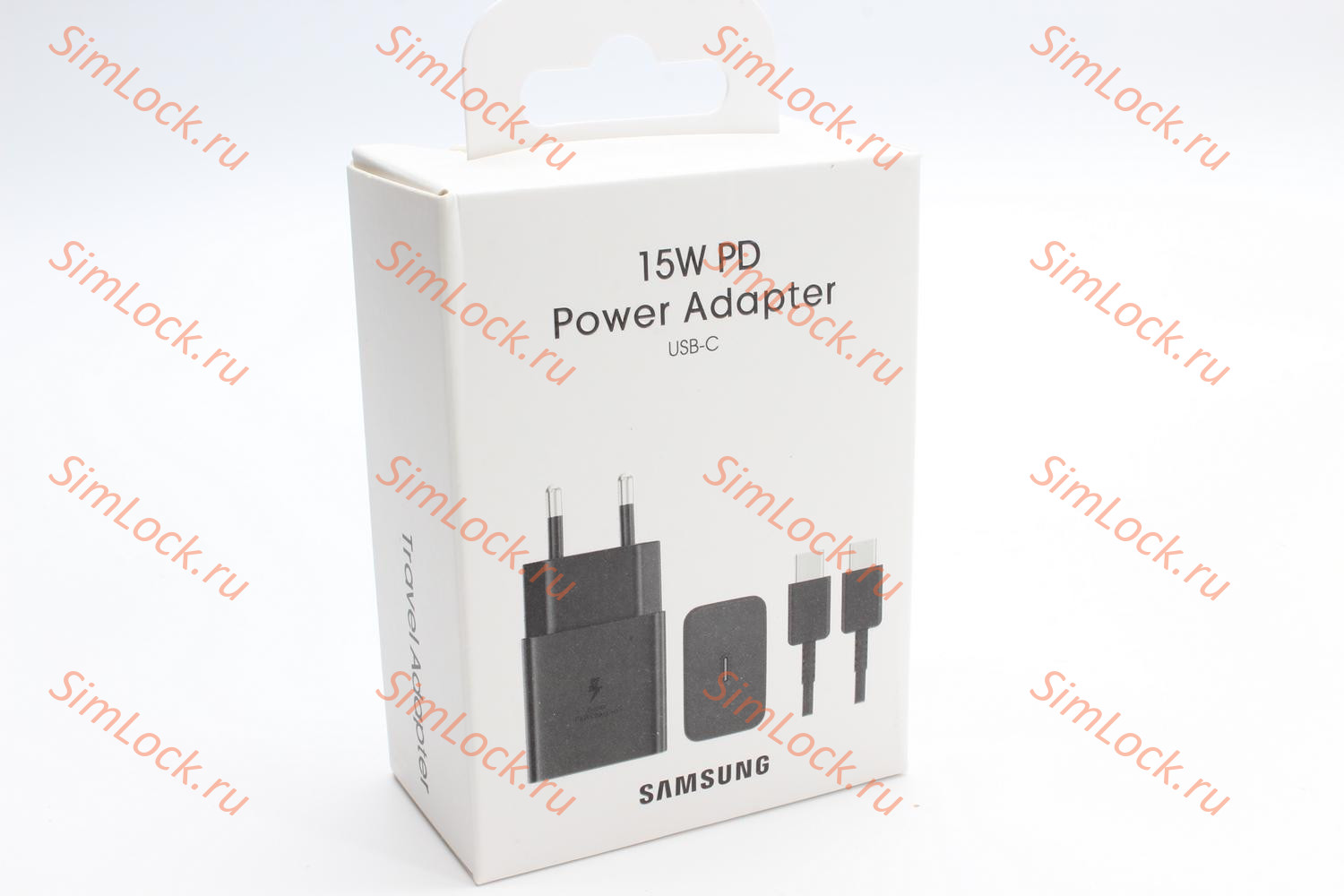 СЗУ Samsung EP-T1510 15W + кабель EP-DN970 Type-C - Type-C, черное, оригинал