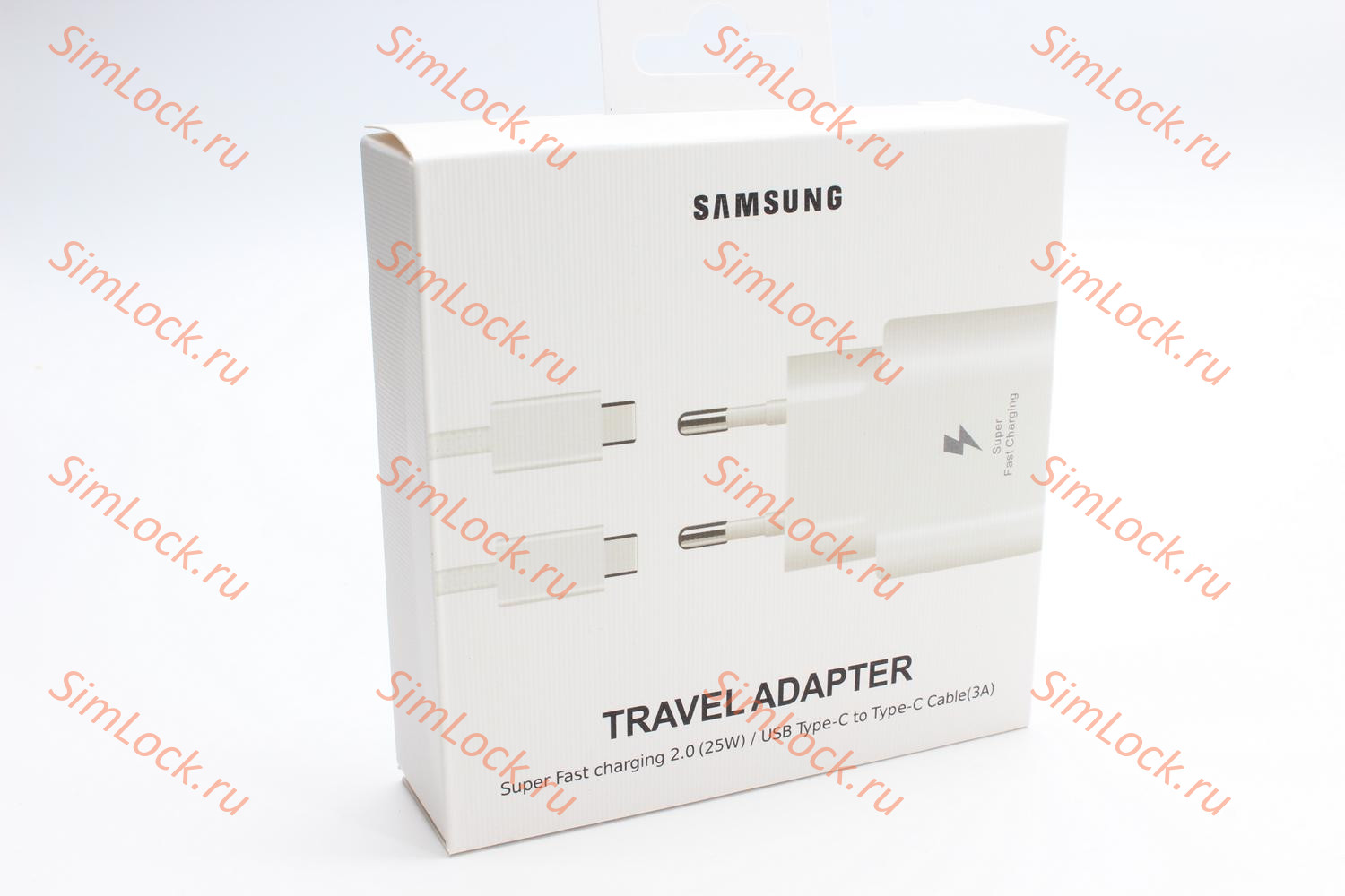 СЗУ Samsung EP-TA800 25W + кабель EP-DN970 Type-C - Type-C, белое, оригинал