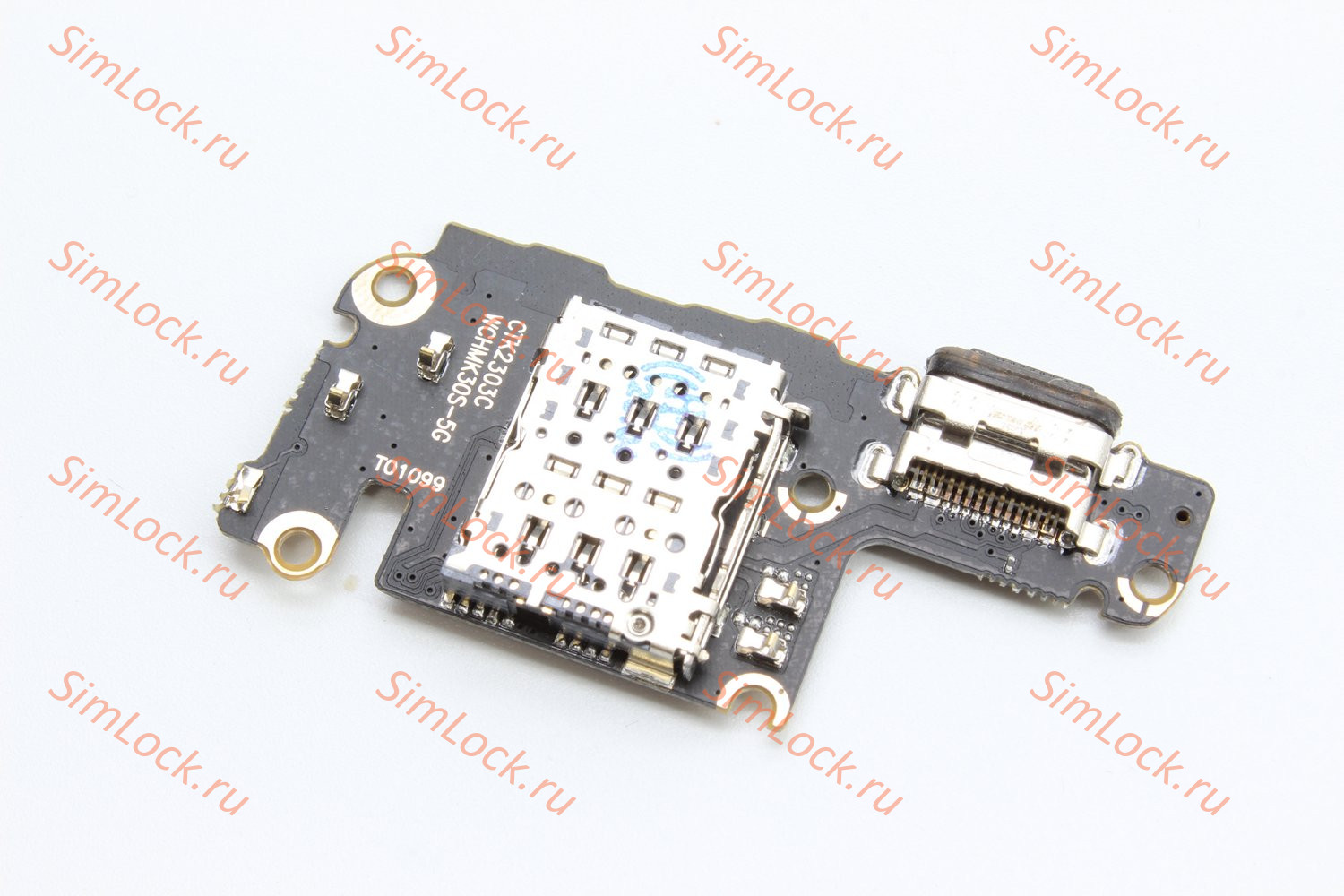 Нижняя плата (шлейф) Xiaomi Mi 10T, Mi 10T Pro, Redmi K30s, с разъемом зарядки и считывателем SIM, К-4