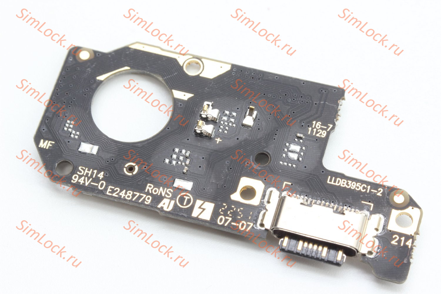 Нижняя плата (шлейф) Xiaomi Redmi Note 12 4G (23021RAA2Y) с разъемом зарядки, К-3