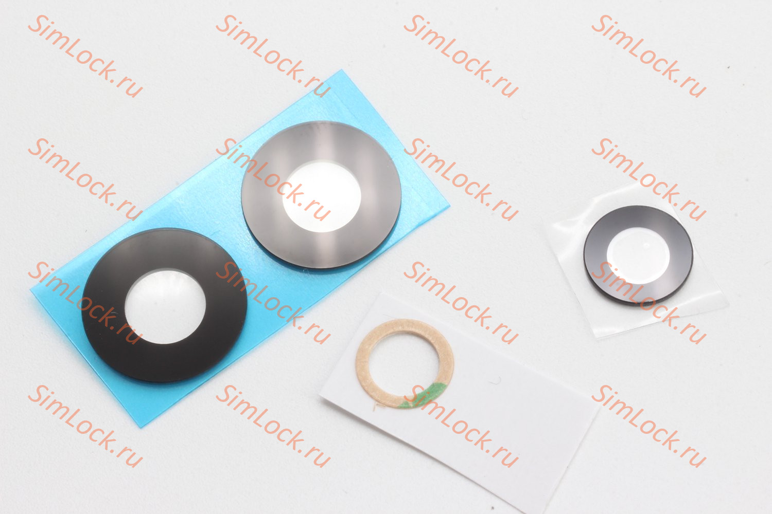 Стекло камеры Realme C35 (RMX3511) 3 шт, черное