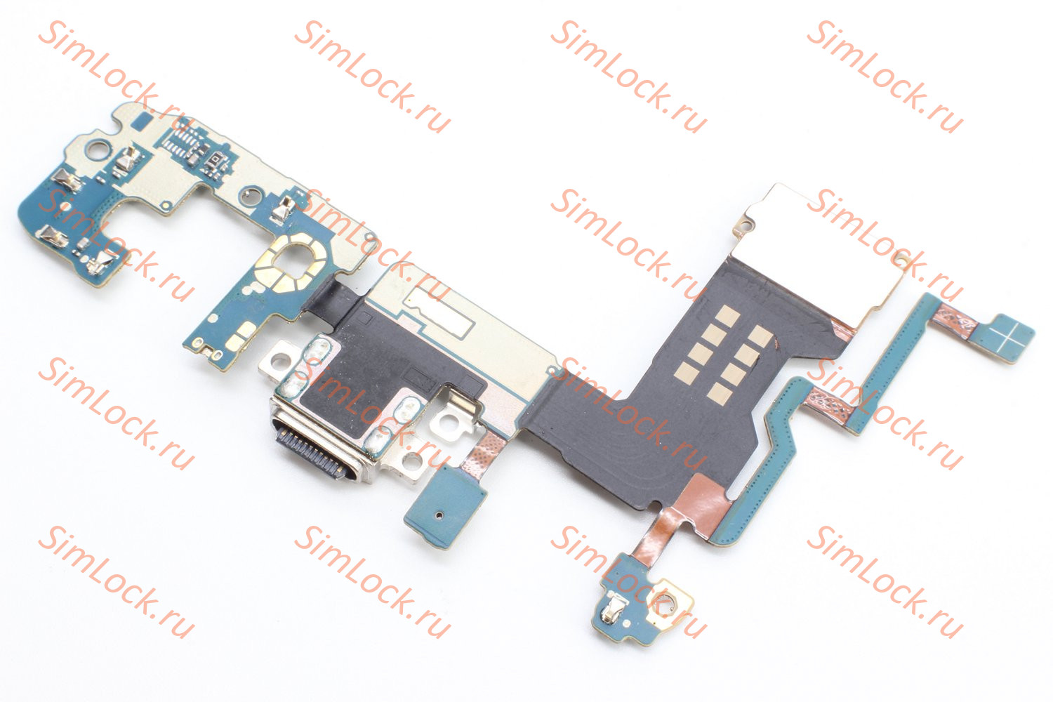 Нижняя плата (шлейф) Samsung G965F Galaxy S9 Plus с разъемом зарядки, К-1