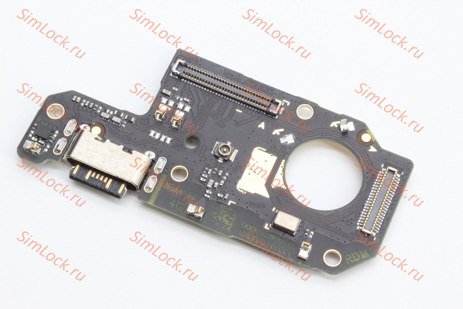 Нижняя плата (шлейф) Xiaomi Redmi Note 12 4G (23021RAA2Y) с разъемом зарядки, К-2