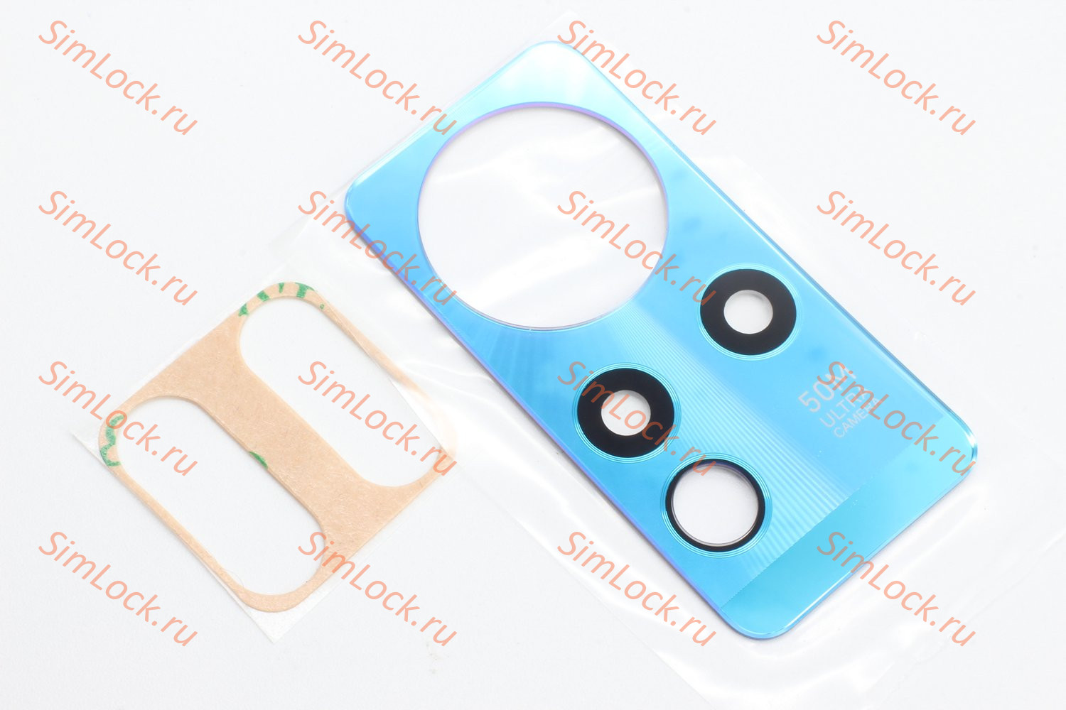 Стекло камеры Infinix Note 11 (X663B), Note 12 G88 (X663D), синяя панель без стекла основной камеры