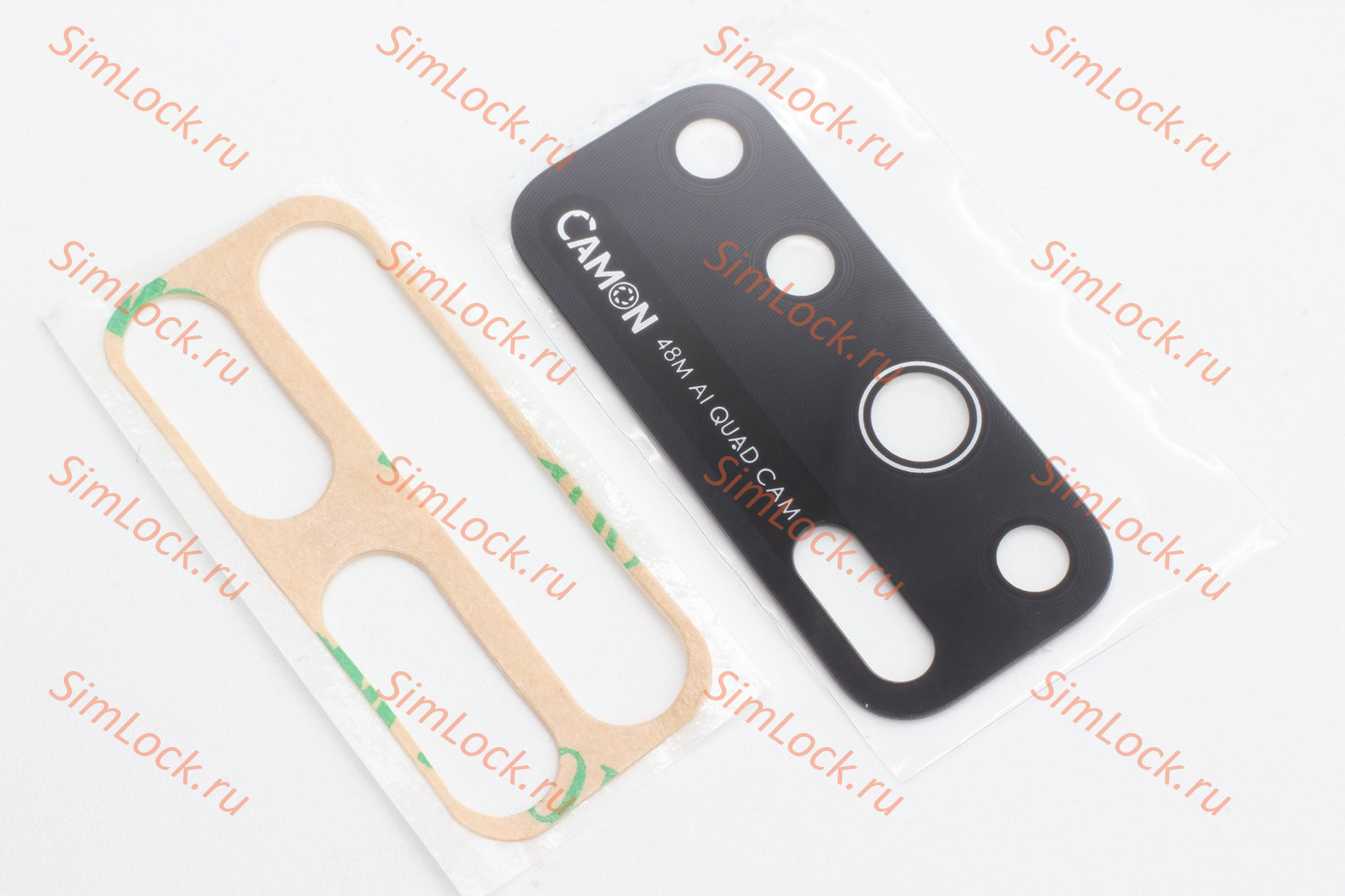 Стекло камеры Tecno Camon 15 (CD7), черный