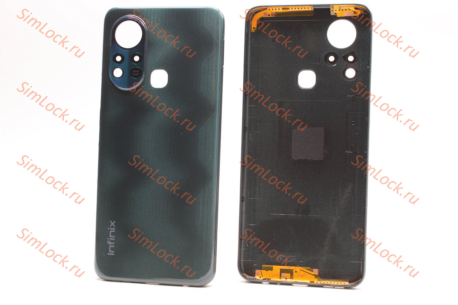 Задняя крышка Infinix Hot 11S (X6812 HD), зеленый, не подходит к Hot 11S NFC, К-2