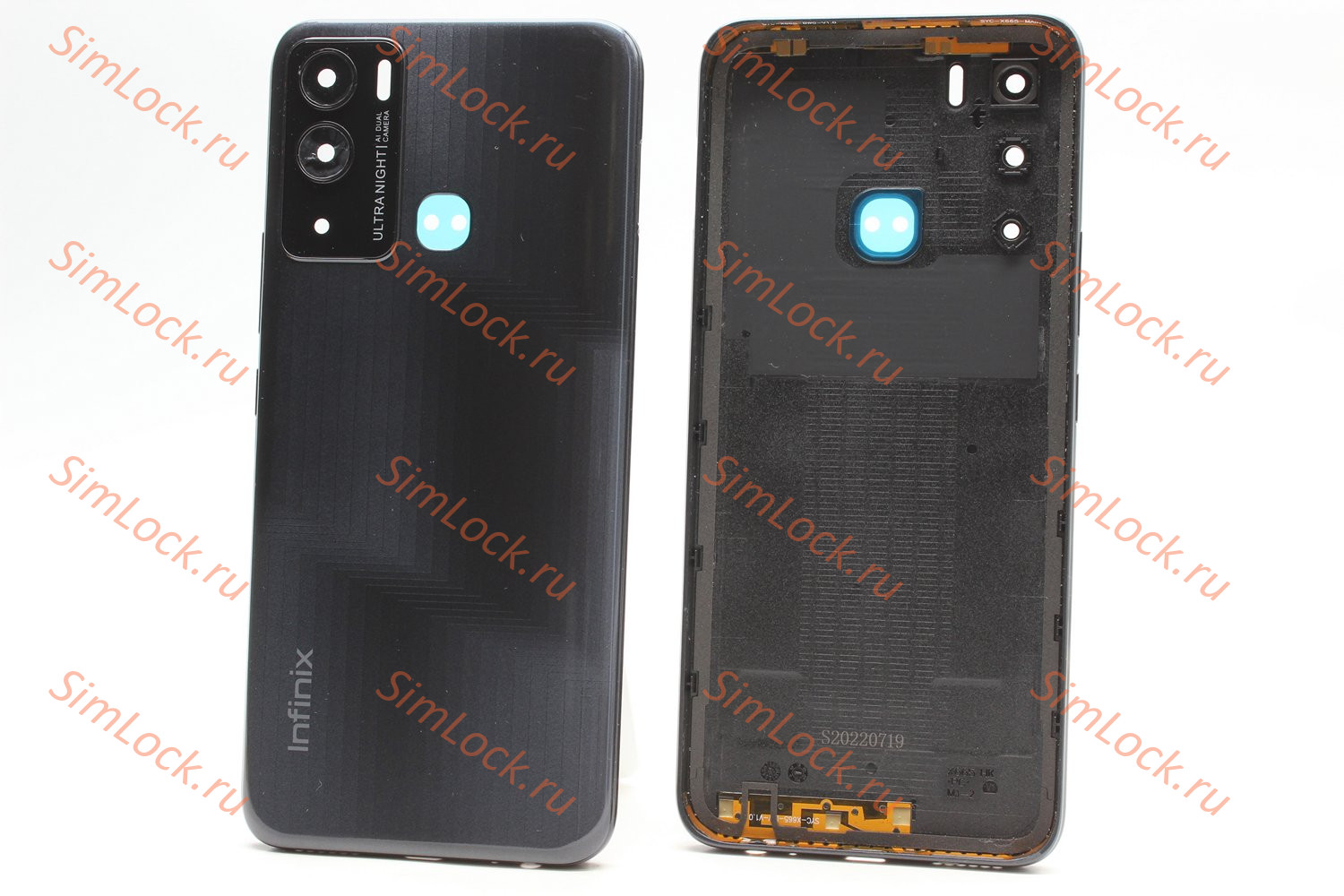 Задняя крышка Infinix Hot 12i (X665B), черный, К-2