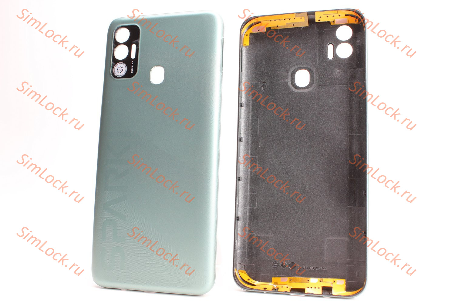 Задняя крышка Tecno Spark 7 (KF6N), зеленый, К-1