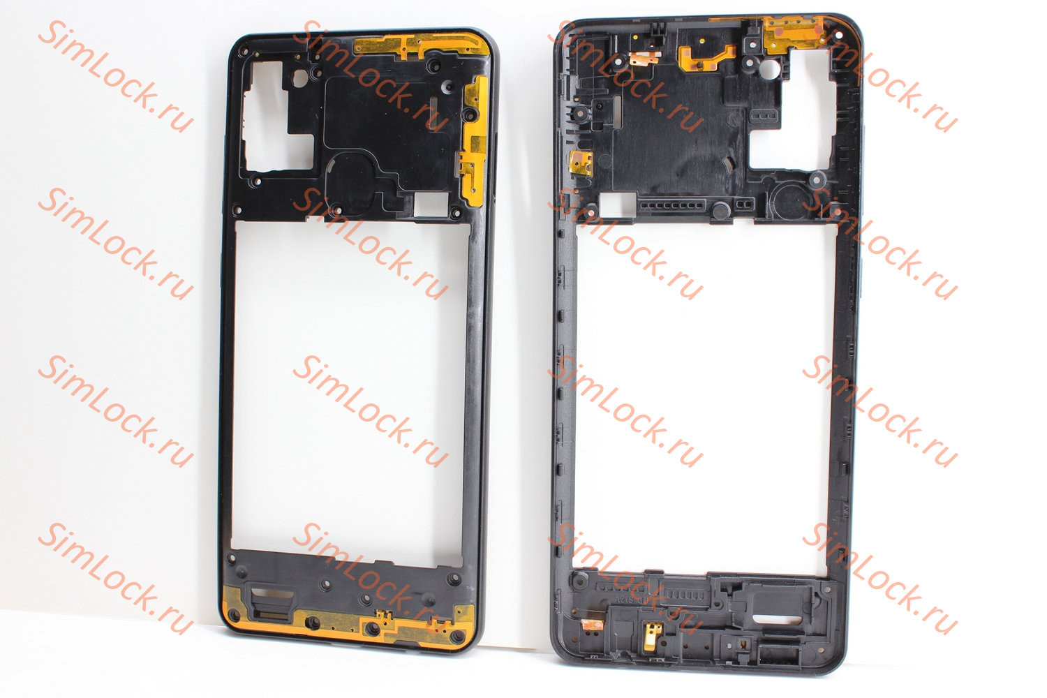 Средняя часть корпуса Samsung A217 Galaxy A21s, черный, К-2