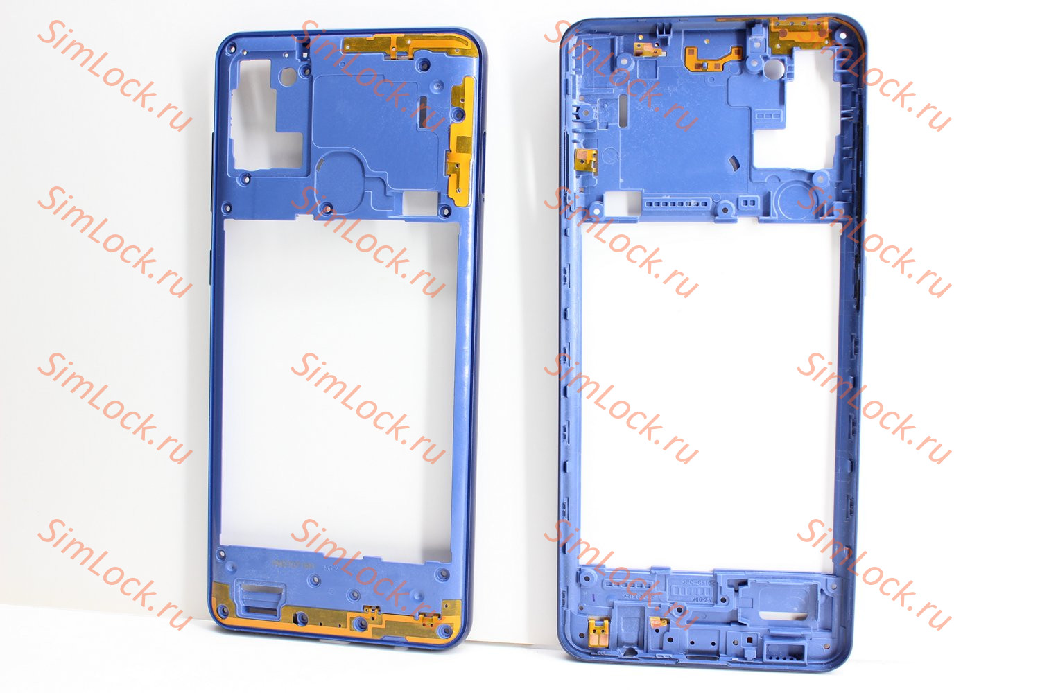 Средняя часть корпуса Samsung A217 Galaxy A21s, синий, К-2