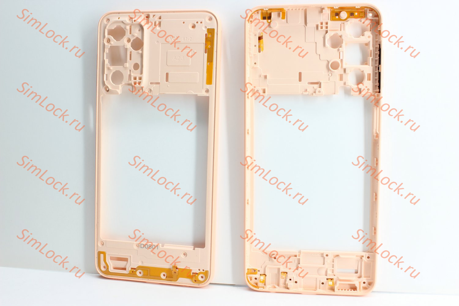 Средняя часть корпуса Samsung A235F Galaxy A23, оранжевый, К-2