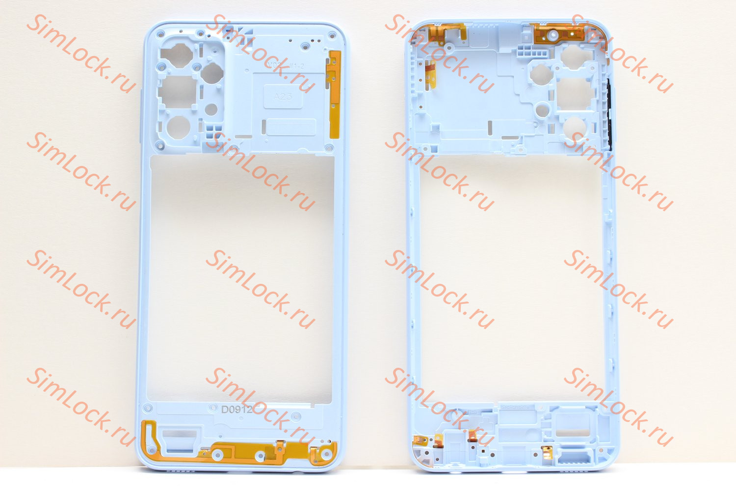 Средняя часть корпуса Samsung A235F Galaxy A23, голубой, К-2