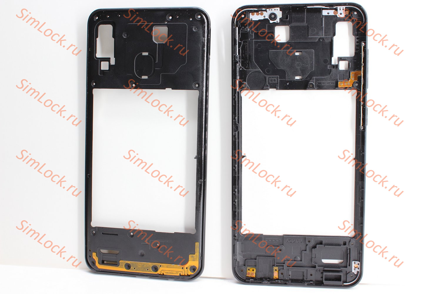 Средняя часть корпуса Samsung A305 Galaxy A30, черный, К-2