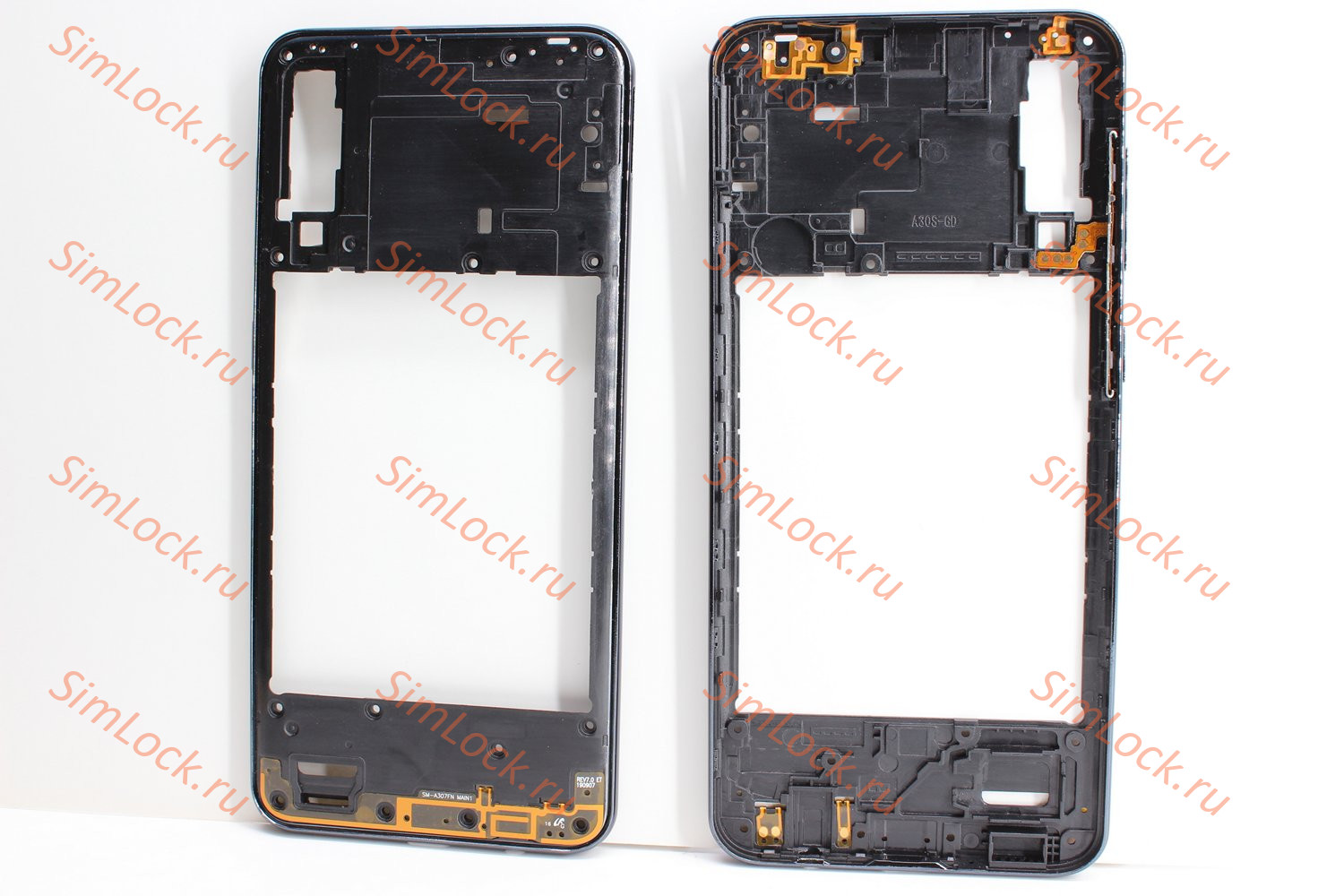 Средняя часть корпуса Samsung A307 Galaxy A30s, черный, К-2