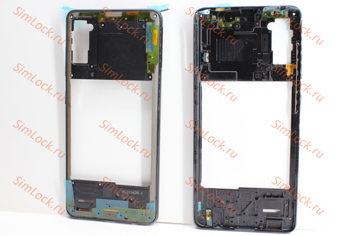 Средняя часть корпуса Samsung A415 Galaxy A41, черный, К-2