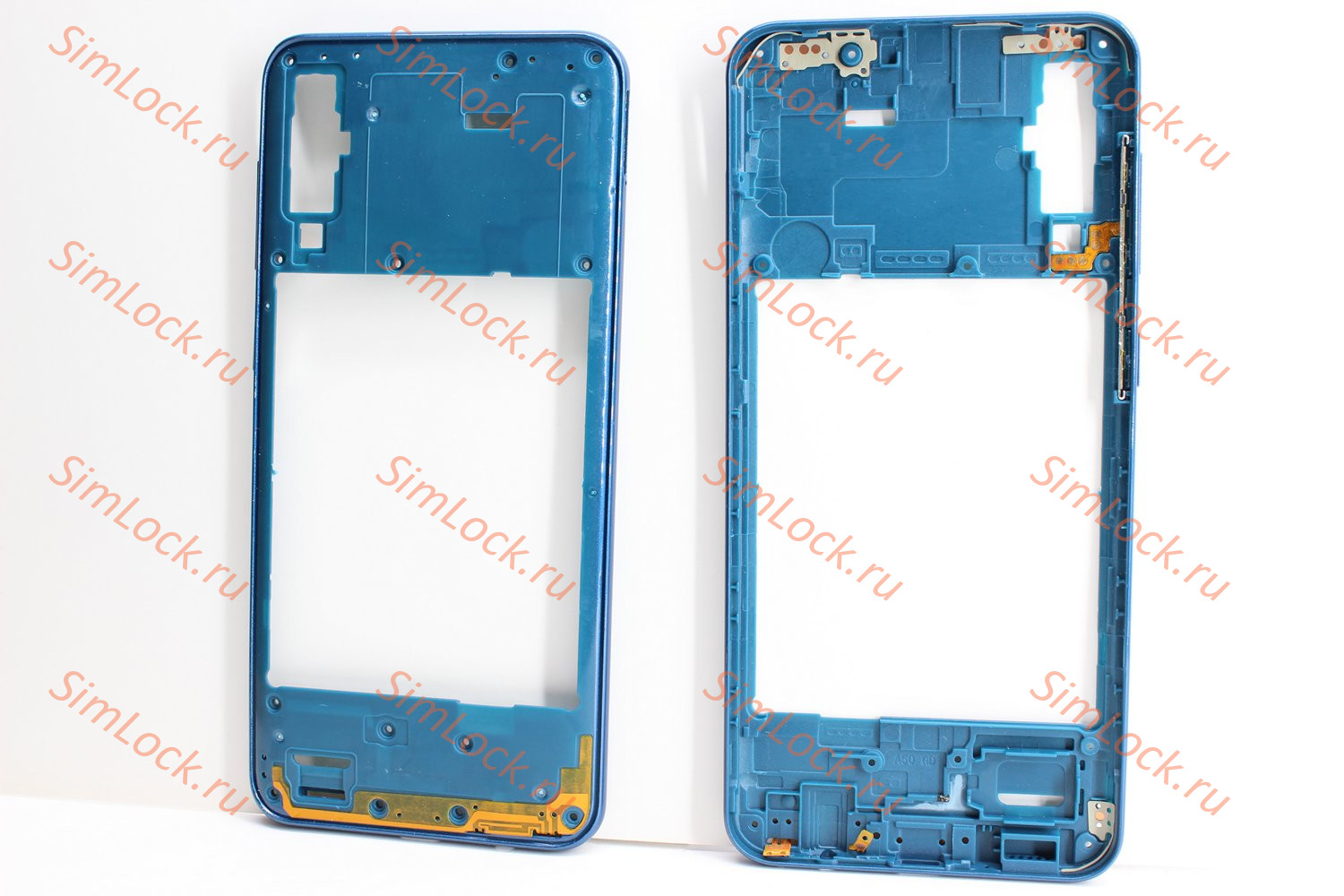 Средняя часть корпуса Samsung A505 Galaxy A50, синий, К-2
