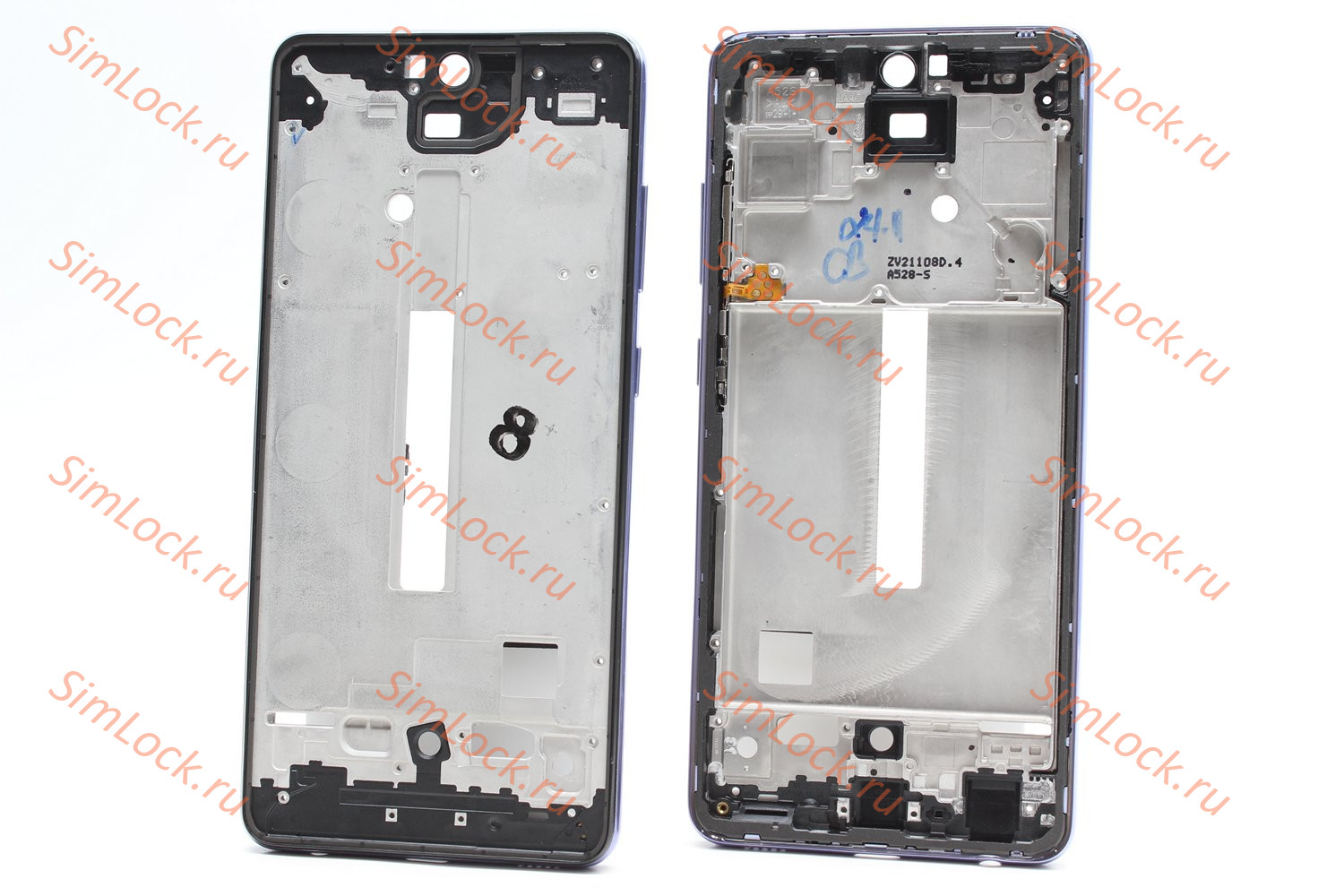 Рамка дисплея Samsung A525 Galaxy A52, фиолетовый, К-2