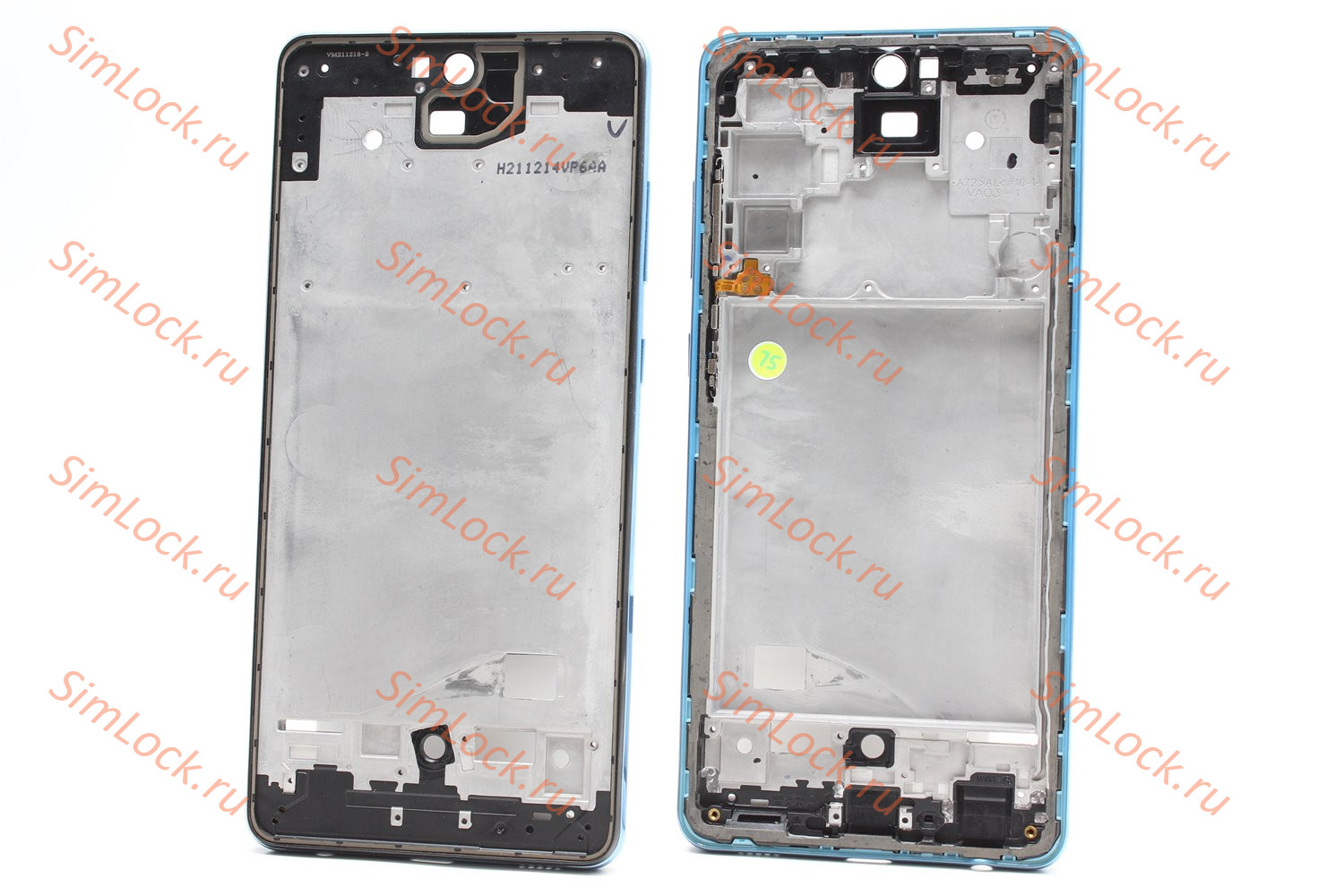 Рамка дисплея Samsung A725 Galaxy A72, голубой, К-2