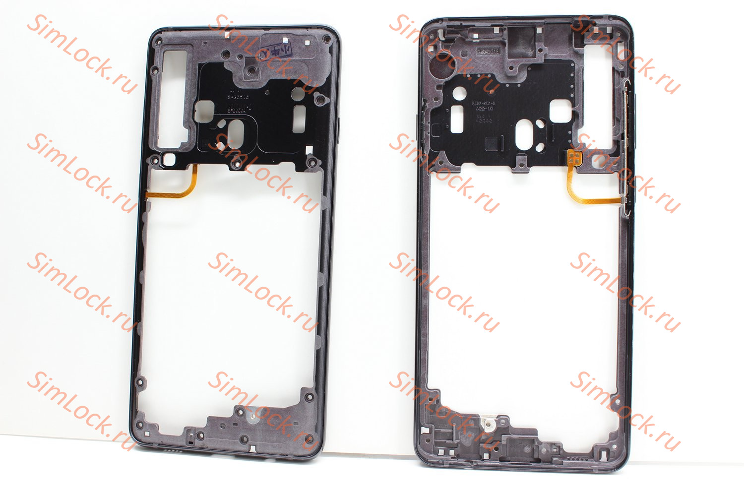 Средняя часть корпуса Samsung A920F Galaxy A9 (2018), черный, К-1