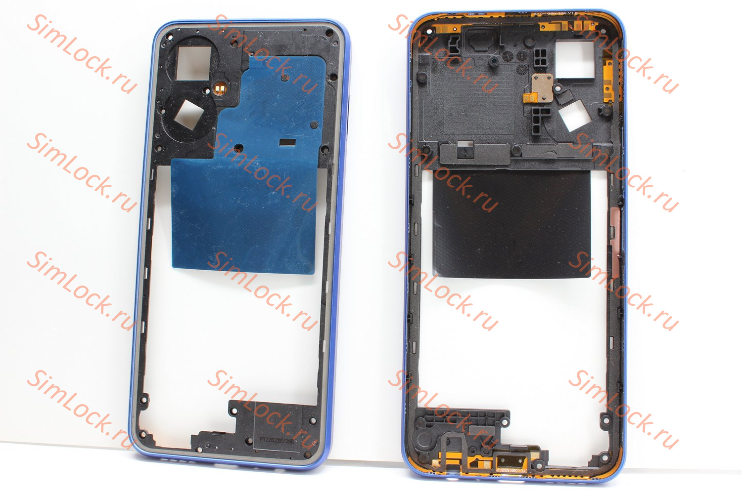 Средняя часть корпуса Tecno Pova 4 Pro (LG8n), синий, оригинал