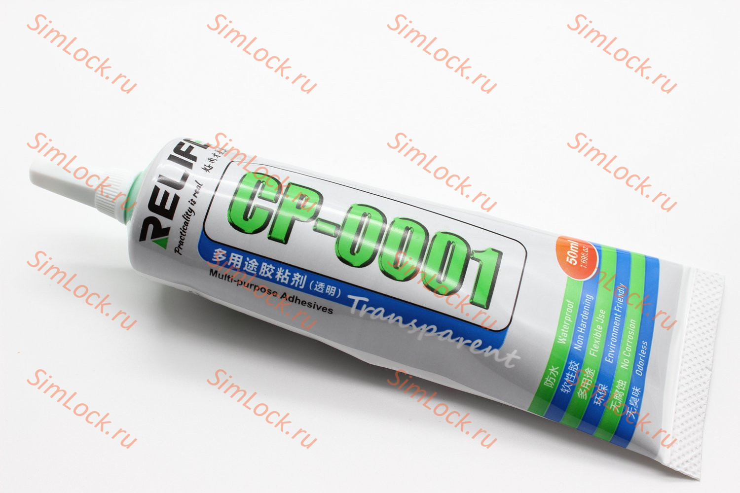 Клей герметик Relife CP-0001 для склейки дисплев с рамкой и задних крышек, 50 мл, прозрачный
