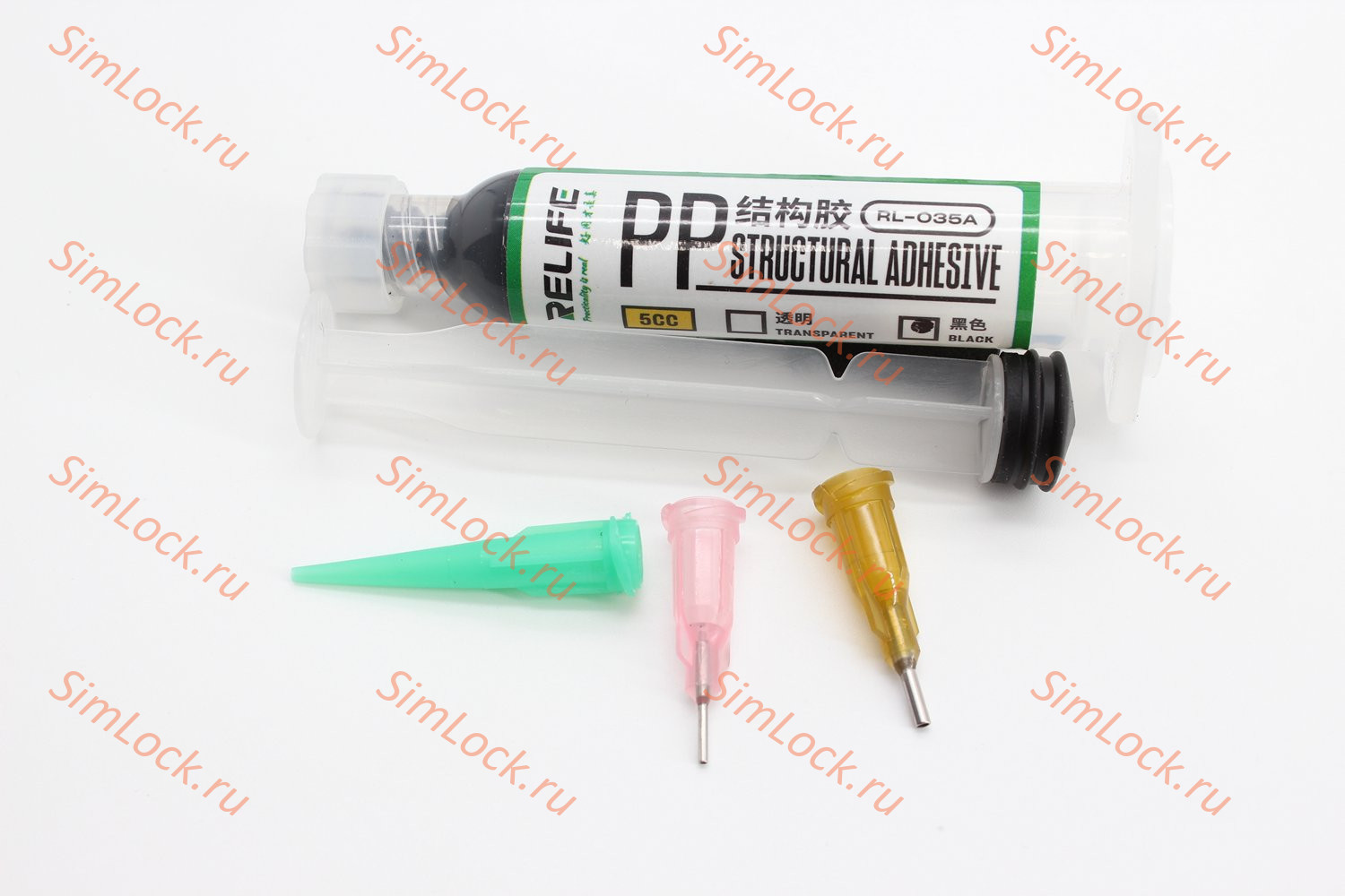Клей герметик Relife RL-035A для склейки дисплев с рамкой и задних крышек, 5 мл, черный