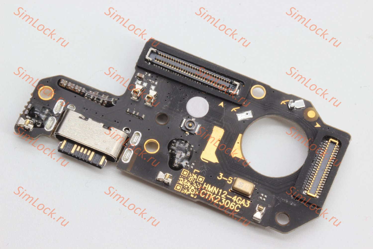 Нижняя плата (шлейф) Xiaomi Redmi Note 12 4G (23021RAA2Y) с разъемом зарядки, оригинал