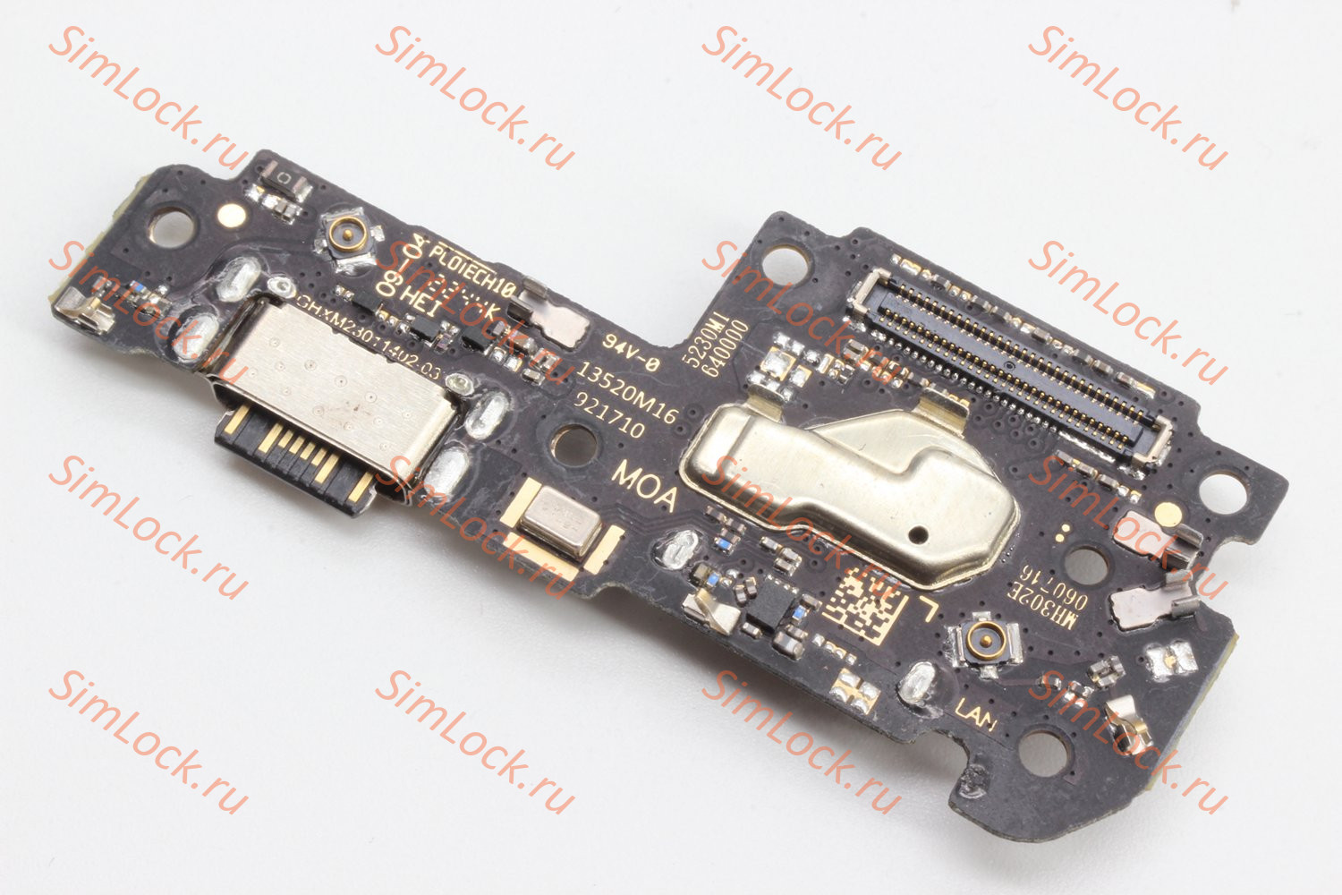 Нижняя плата (шлейф) Xiaomi Poco X5 Pro 5G, Redmi Note 12 Pro 5G, с разъемом зарядки и считывателем SIM (22101320G 22101316C), К-1
