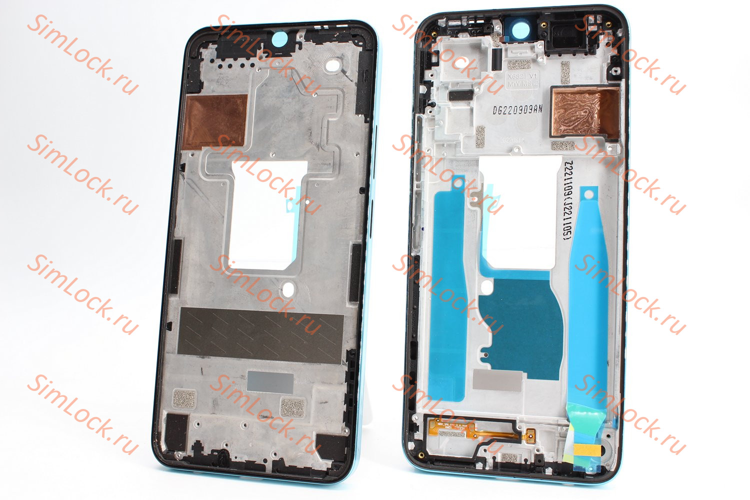 Рамка дисплея Infinix Zero 20 (X6821), голубой, К-1