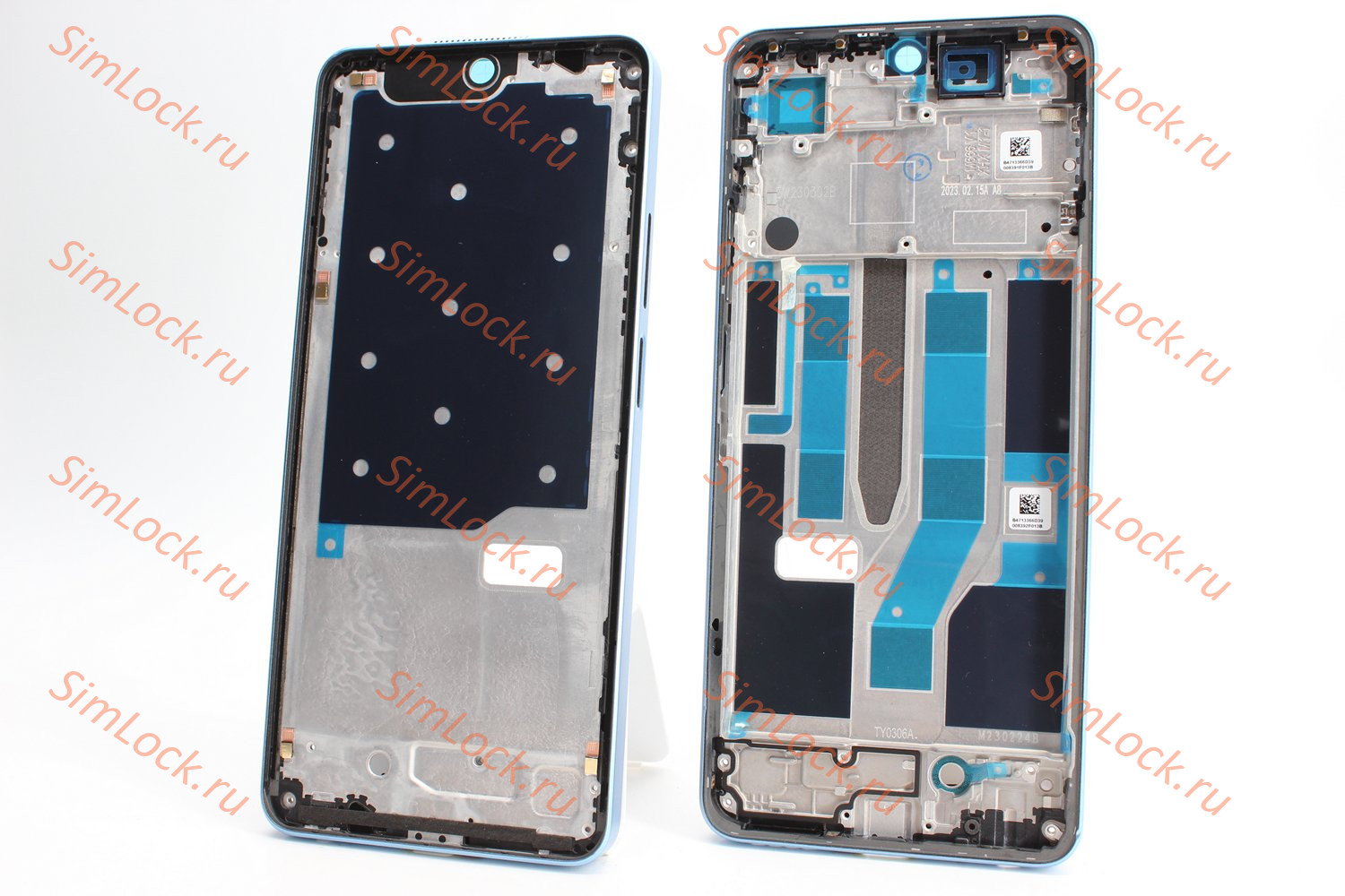 Рамка дисплея Realme 10 Pro 5G (RMX3661), голубой, К-1