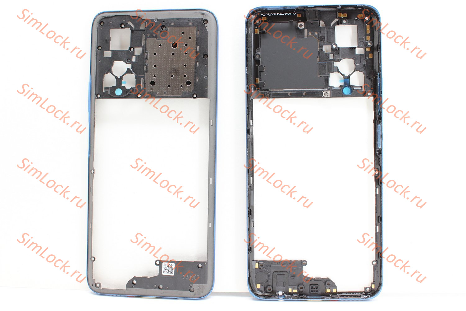 Средняя часть корпуса Honor X7 (CMA-LX1), синий, К-1