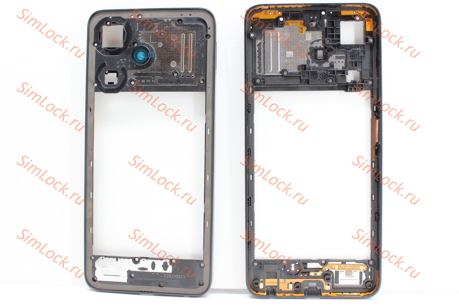 Средняя часть корпуса Infinix Hot 30i (X669D), черный, оригинал