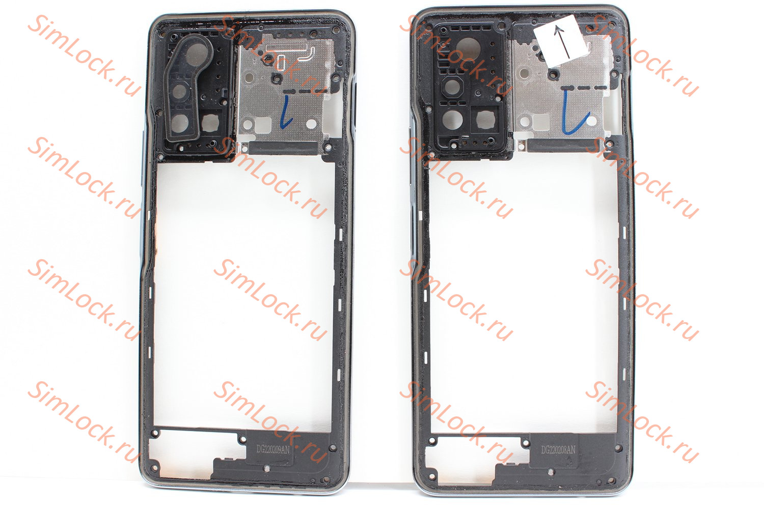 Средняя часть корпуса Infinix Note 11 Pro (X697), серый, оригинал