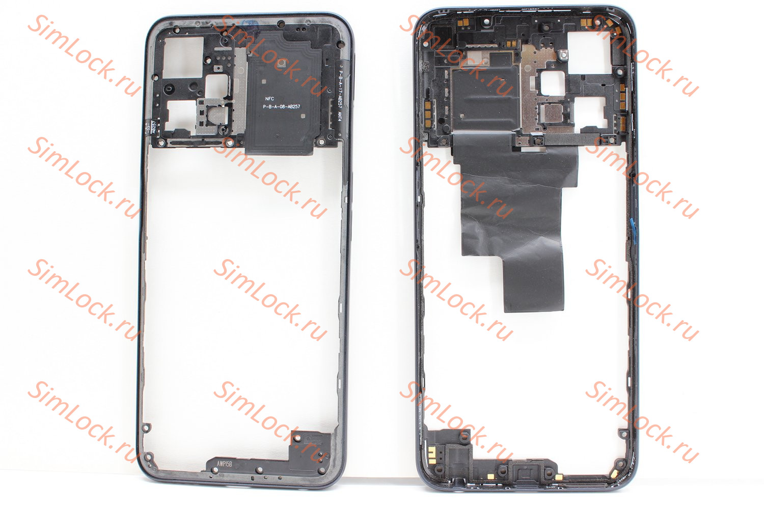 Средняя часть корпуса Realme 9 5G (RMX3474), черный, К-1