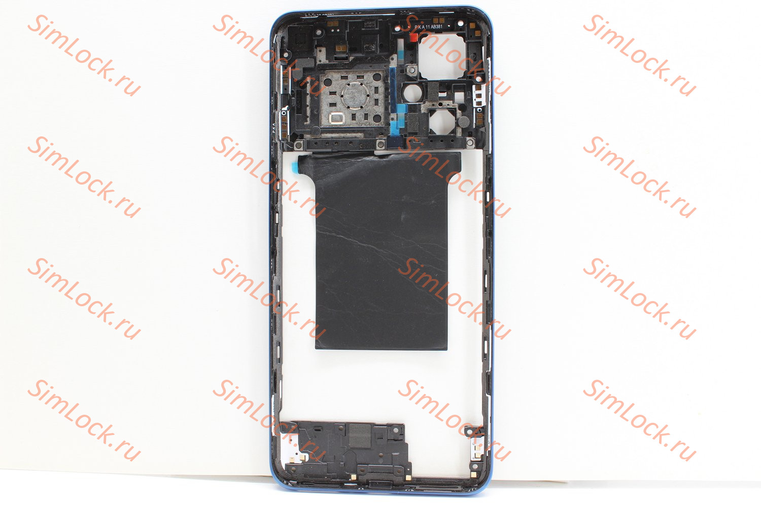 Средняя часть корпуса Realme GT NEO 2 (RMX3370), голубой, оригинал