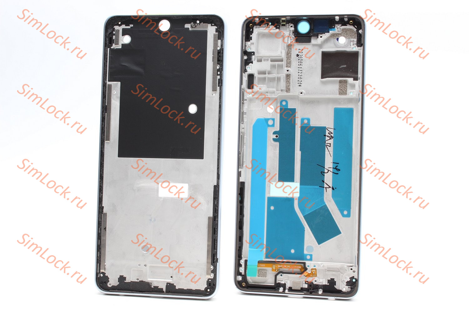 Рамка дисплея Tecno Camon 19 (CI6n), серебро (морская соль), К-1