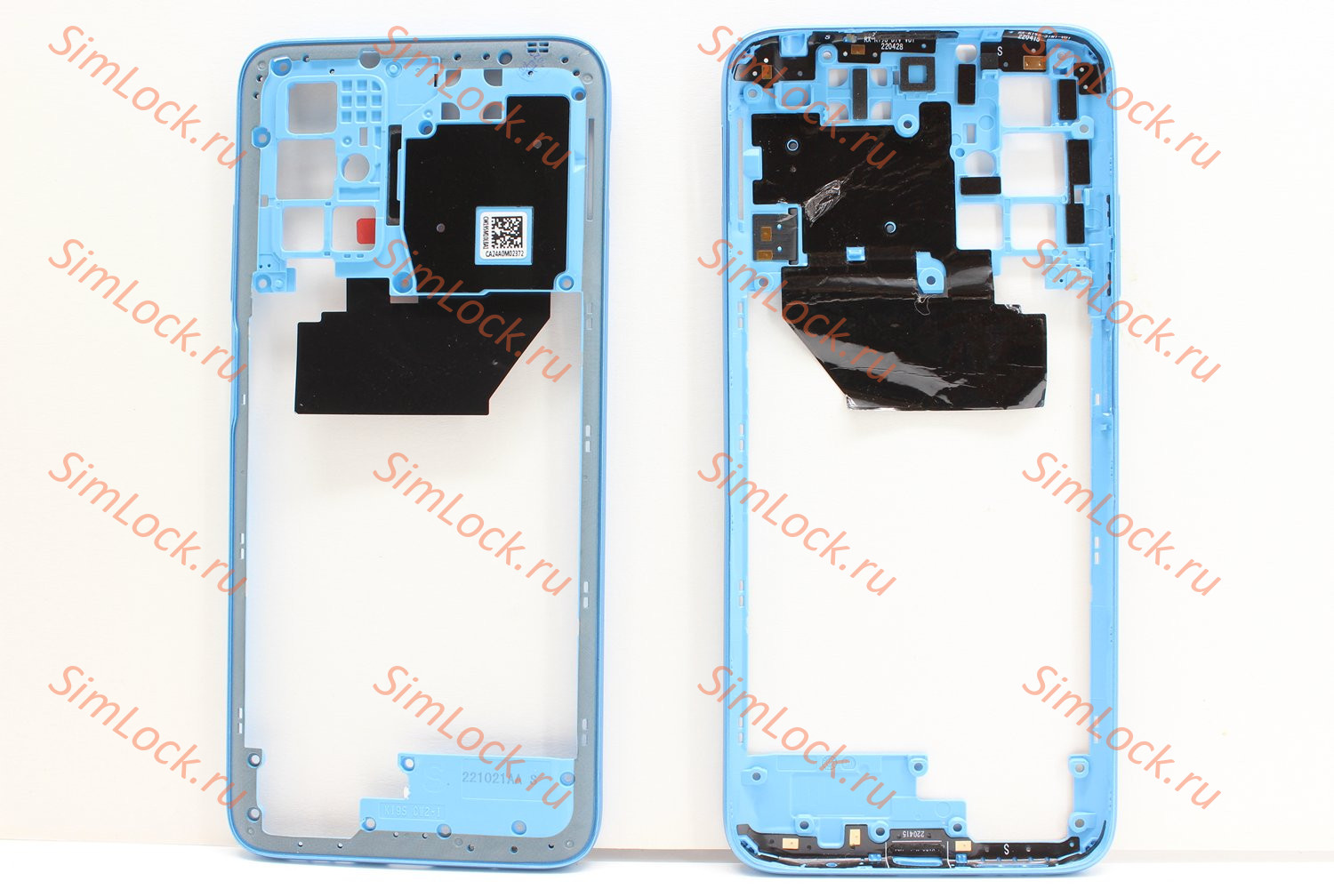Средняя часть корпуса Xiaomi Redmi 10 2022, голубой, К-1 (22011119UY)