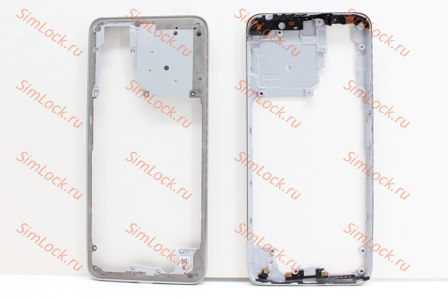 Средняя часть корпуса Xiaomi Redmi Note 11S (2201117SY), Note 11 (2201117TY), серебро (белый), К-2