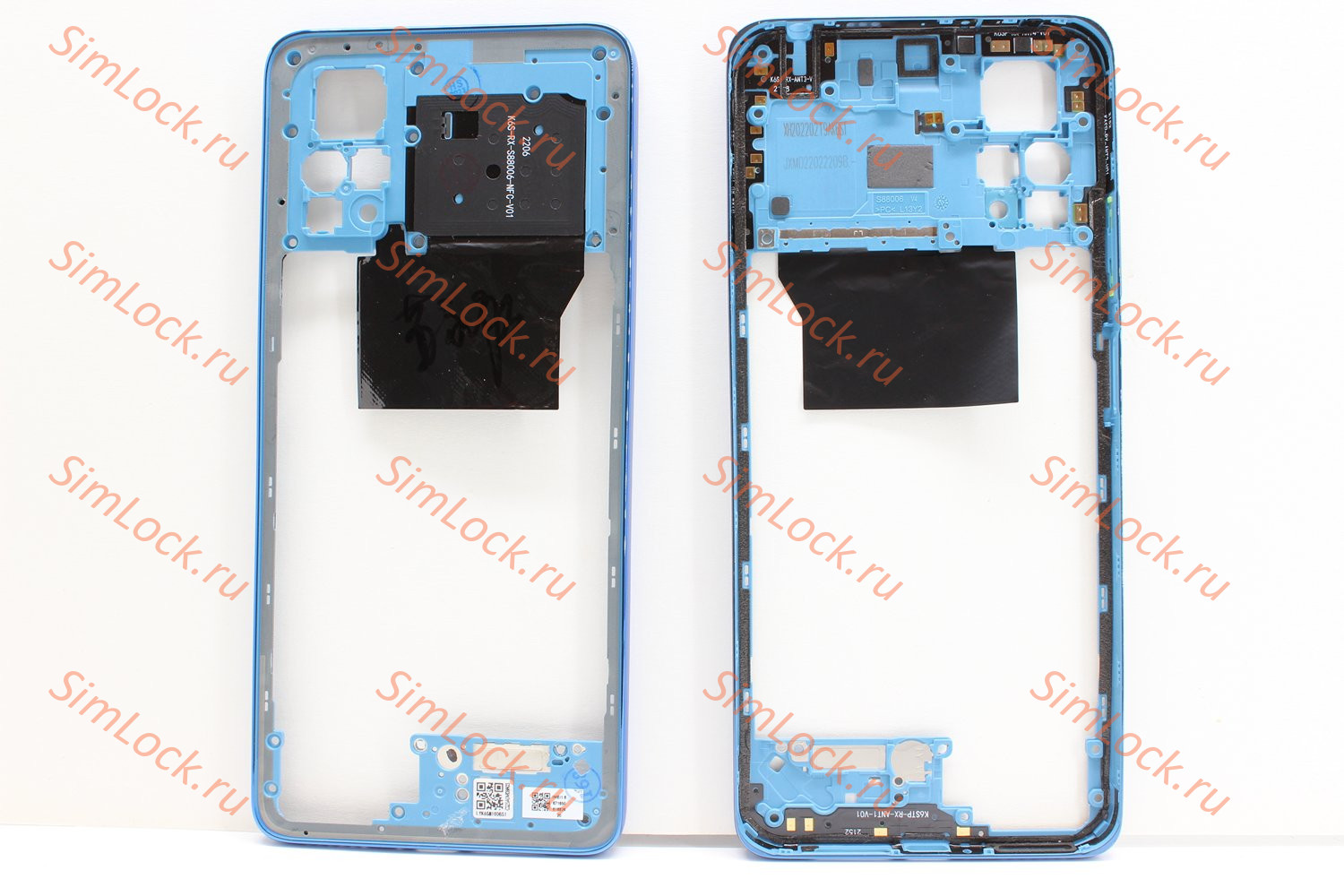 Средняя часть корпуса Xiaomi Redmi Note 11 Pro 5G, синий, К-1