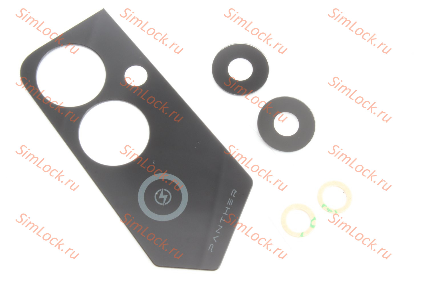 Стекло камеры Tecno Pova Neo 2 (LG6N) 2 шт, c черной панелью