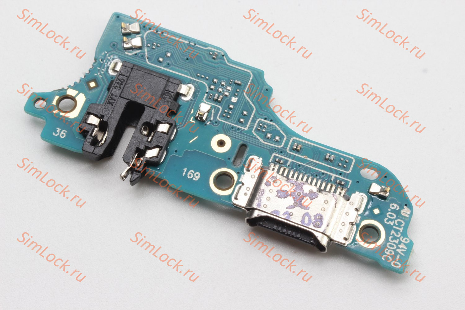 Нижняя плата (шлейф) Realme C53 (RMX3760) с разъемом зарядки, К-3