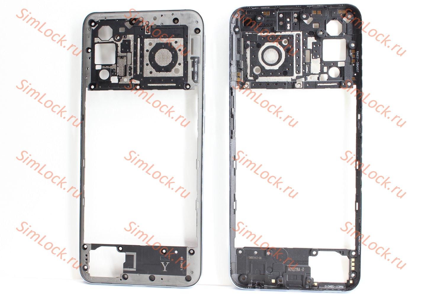 Средняя часть корпуса Realme GT 5G (RMX2202), серебро, К-1