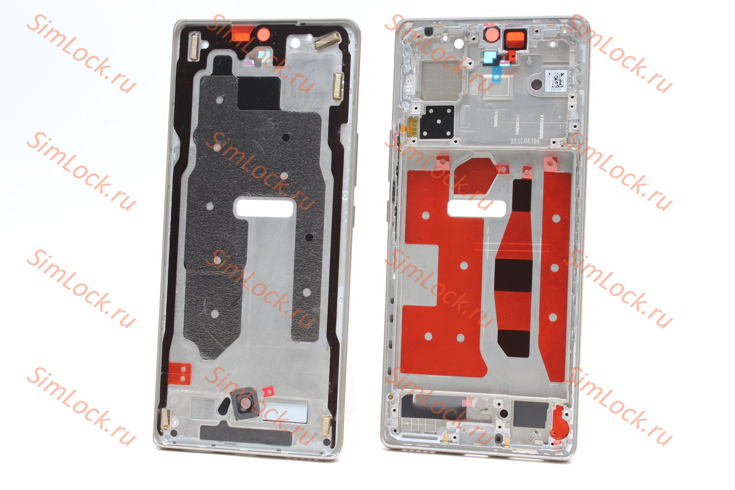 Рамка дисплея Honor 70 (FNE-NX9), серебро, оригинал