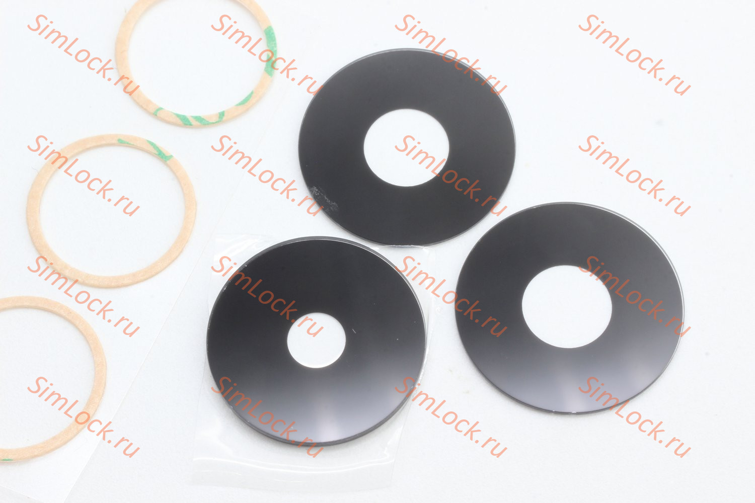 Стекло камеры Realme C53 (RMX3760) 3 шт, черное