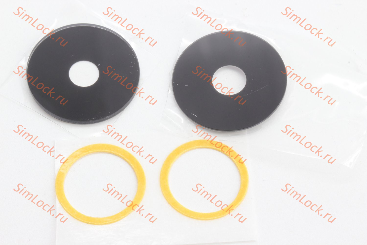 Стекло камеры Realme C53 (RMX3760) 2 шт, черное