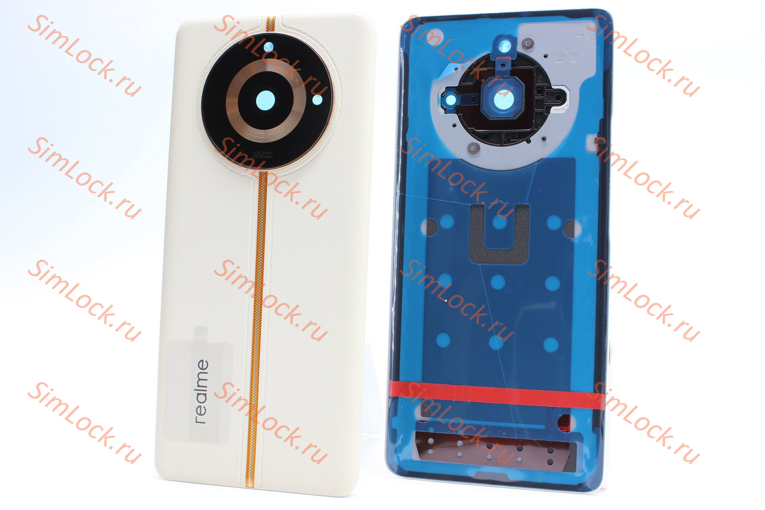 Задняя крышка Realme 11 Pro (RMX3771), со стеклом камеры, бежевый, К-1