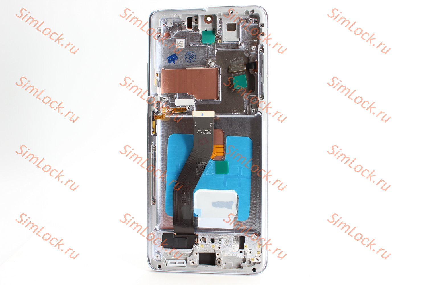 Дисплей Samsung G998B Galaxy S21 Ultra, серебро, в рамке, OLED, К-1