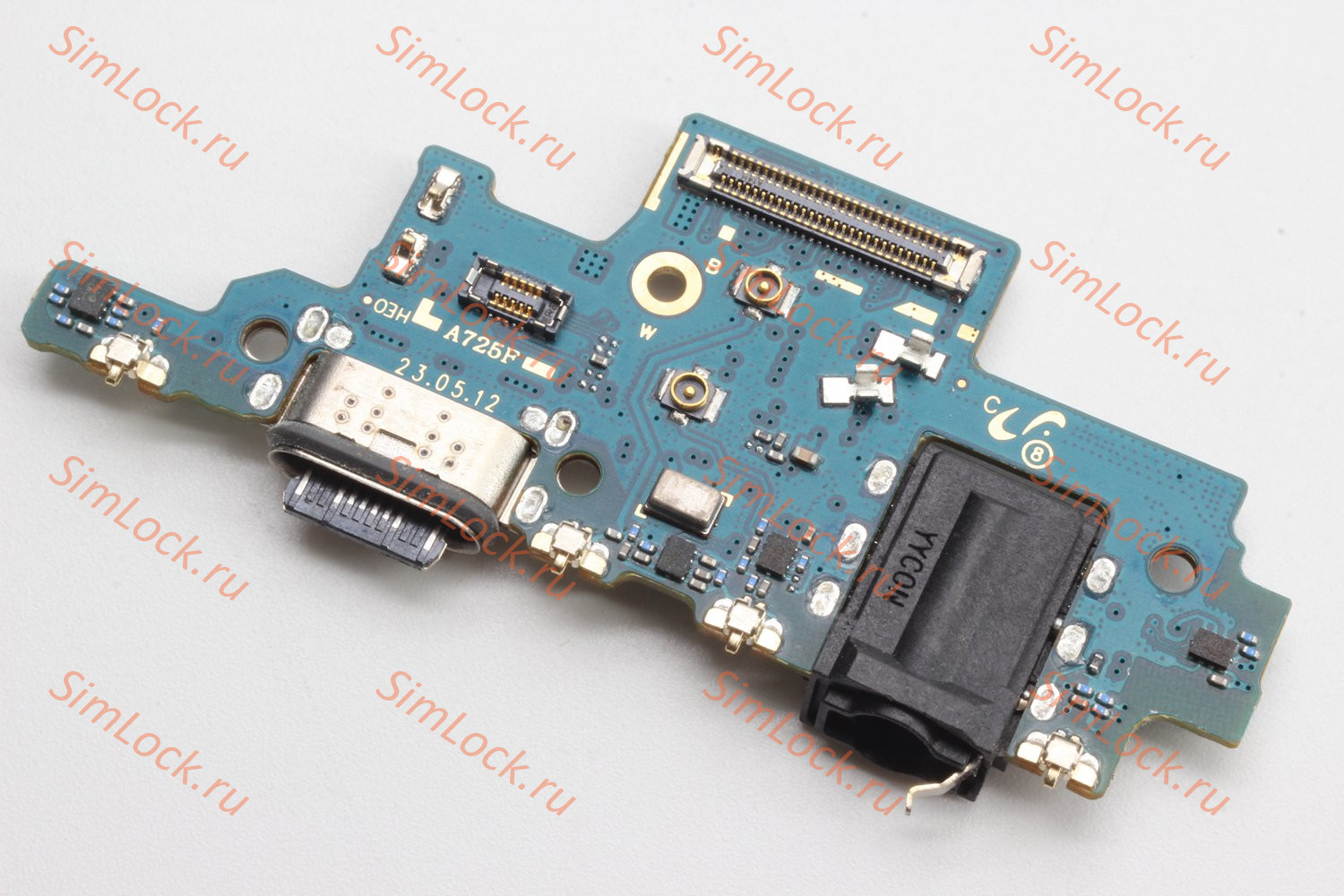 Нижняя плата (шлейф) Samsung A725 Galaxy A72 с разъемом зарядки, К-1